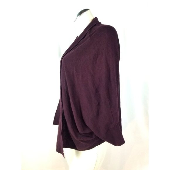 Ann Taylor Size L Wine Colored Cardigan - Picture 5 of 8